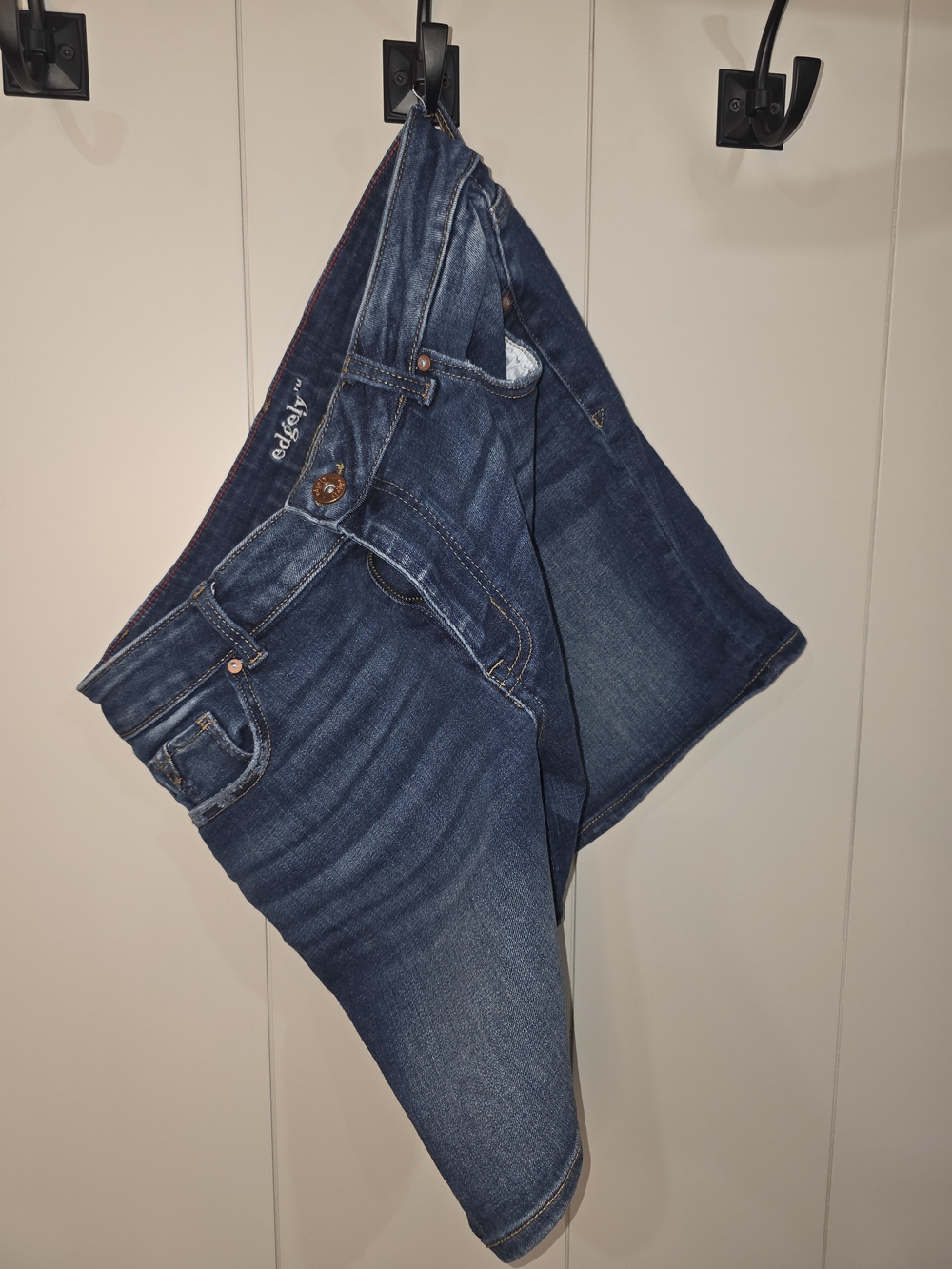 Edgely Bermuda Midrise 5 Pocket Women’s Dark Blue Denim  Shorts
